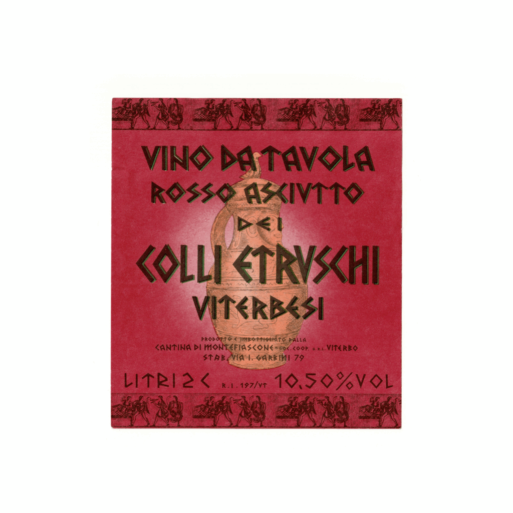 VINO DA TAVOLA ROSSO ASCIUTTO DEI COLLI ETRUSCHI VITERBESI